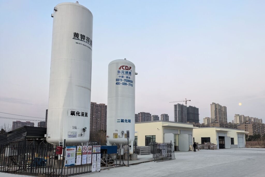 Filling area of ​​nitrous oxide plant of Nitronovae