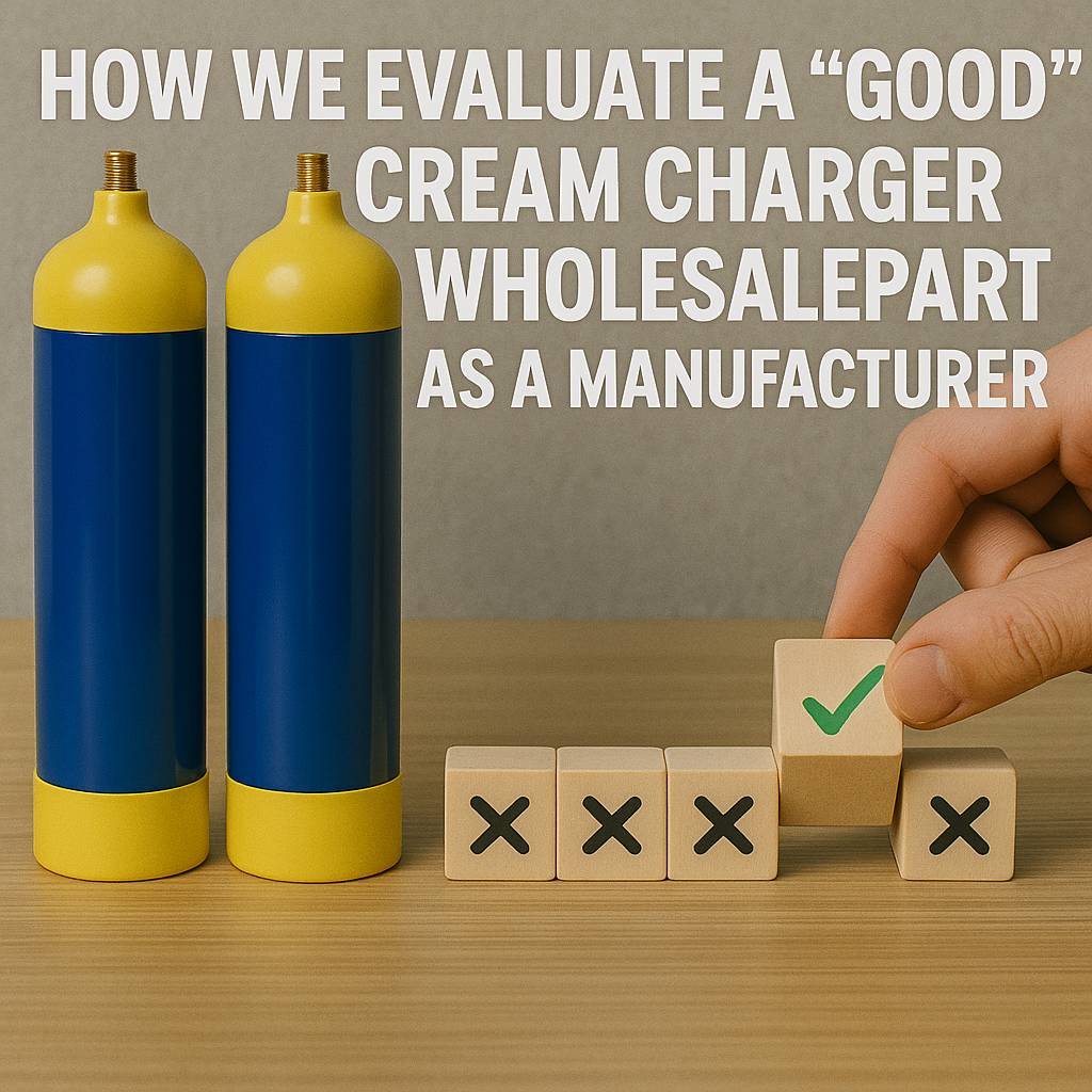 How We Evaluate a “Good” Cream Charger Wholesale Partner as a Manufacturer